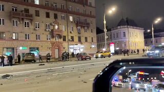 Fatal accident in Moscow (2 videos)