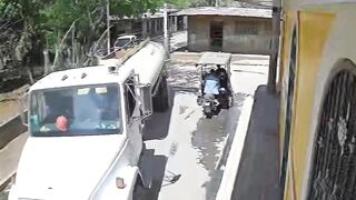25-Year-Old Man is Fatally Crushed by a Heavy Tanker Truck (CCTV & Aftermath)