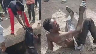 Serial Phone Snatcher Brutalized By Mob