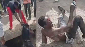 Serial Phone Snatcher Brutalized By Mob