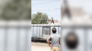 Man Dies Instantly After Touching High-Voltage Cable While Running Above Train Wagons