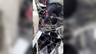 Ukrat recovering their friend's spine.