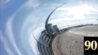 Motorcyclist thrown under the wheels of another car after collision with a car