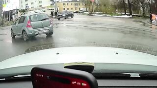 Conflict and attack at pedestrian crossing, Ryazan