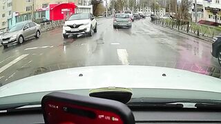Conflict and attack at pedestrian crossing, Ryazan