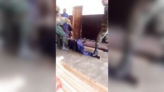Thief Abused By Police In Congo