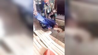 Thief Abused By Police In Congo