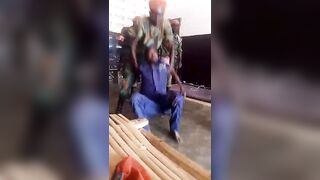 Thief Abused By Police In Congo