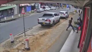 Homeless POS Stabs Unsespecting Woman In The Face In Suriname