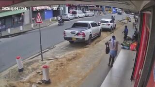 Homeless POS Stabs Unsespecting Woman In The Face In Suriname