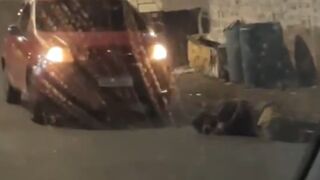 She Saw Him and Still Ran Him Over – Woman Hits Sleeping Homeless Man and Escapes