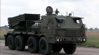 MLRS Vampire incinerated with the crew.