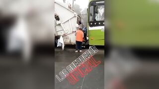 The man was split in two. Horrible, horrible accident.