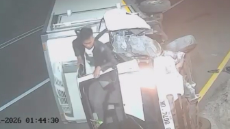 Two Dudes Flip And Crash A Company Truck