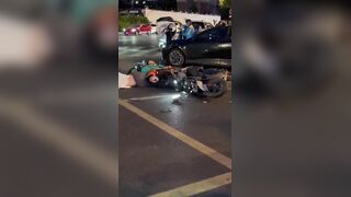 Rider Suffers A Seizure After Fender Bender In China
