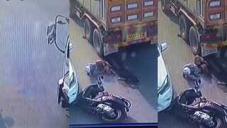 Classic And Brutal: 18 year old girl run over by an 18-wheel trailer truck