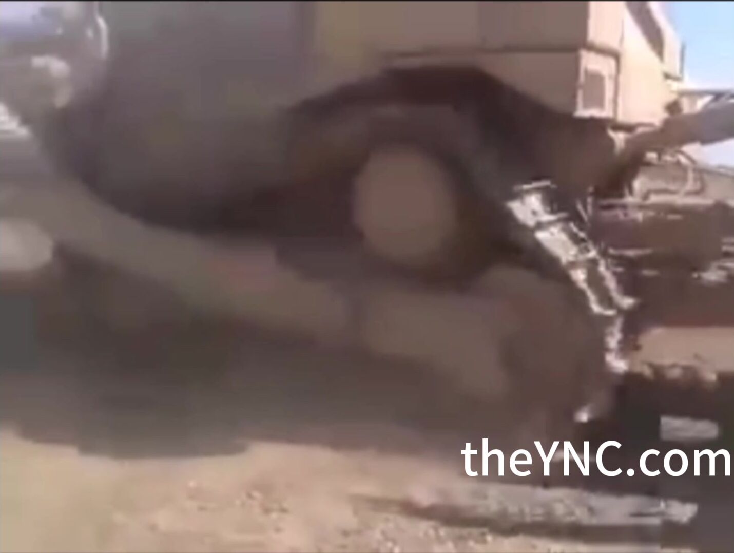 A Dead Islamic State Member Was Bulldozed Repeated Rolling