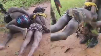 Angolan soldiers torture Congolese migrants