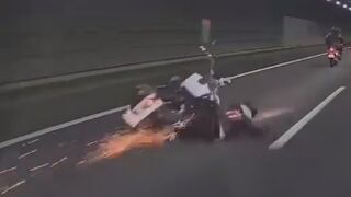Biker Run Over, Killed By Dashcam Car In Japan