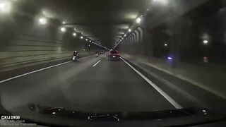 Biker Run Over, Killed By Dashcam Car In Japan