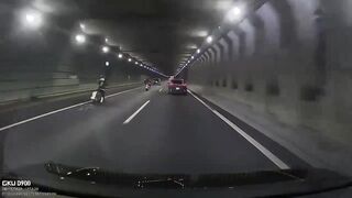 Biker Run Over, Killed By Dashcam Car In Japan