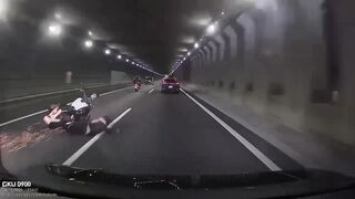 Biker Run Over, Killed By Dashcam Car In Japan