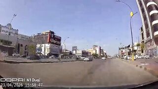 Woman Flung High into the Air After Being Struck by Speeding Car in Iraq