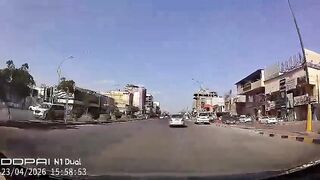 Woman Flung High into the Air After Being Struck by Speeding Car in Iraq