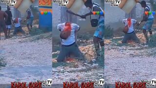 Man being beheaded in Haiti