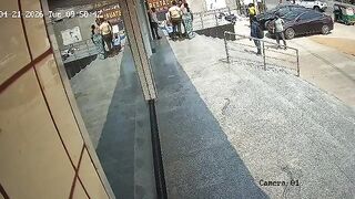 Security Guard Brutally Beaten For Stopping Illegal Parking Outside Bank