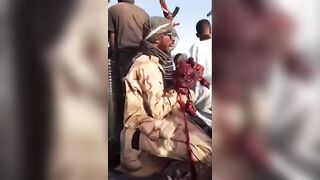 SICK: Sudanese Soldier Plays With Guts Of RSF Fighter