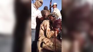 SICK: Sudanese Soldier Plays With Guts Of RSF Fighter
