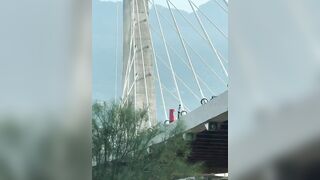 Woman Jumps From The Bridge In Mexico