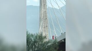 Woman Jumps From The Bridge In Mexico