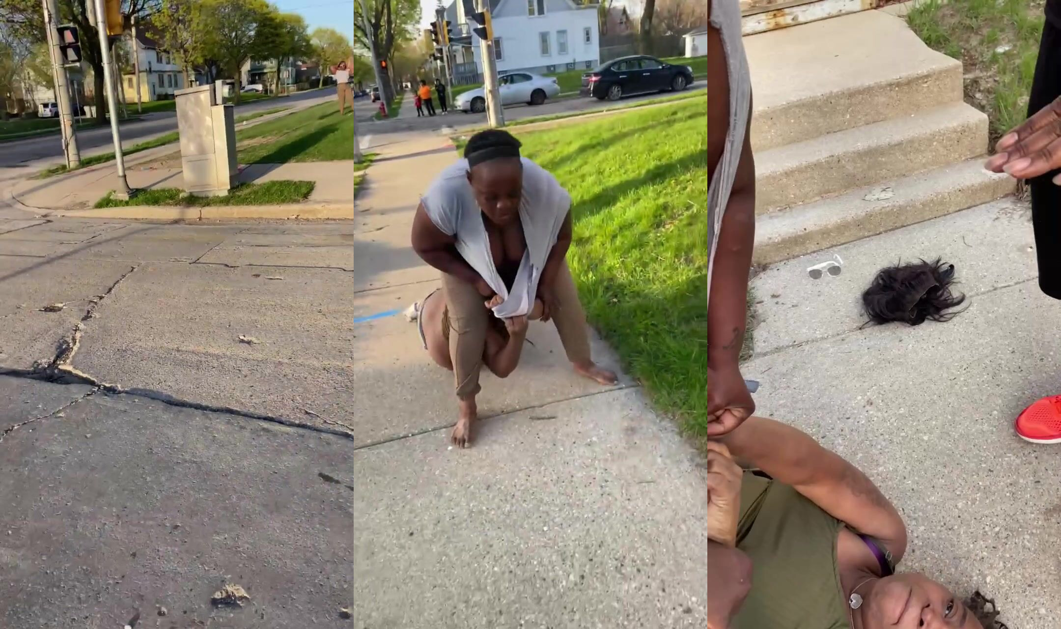 Tits Flopp When 2 Women Fight It Out