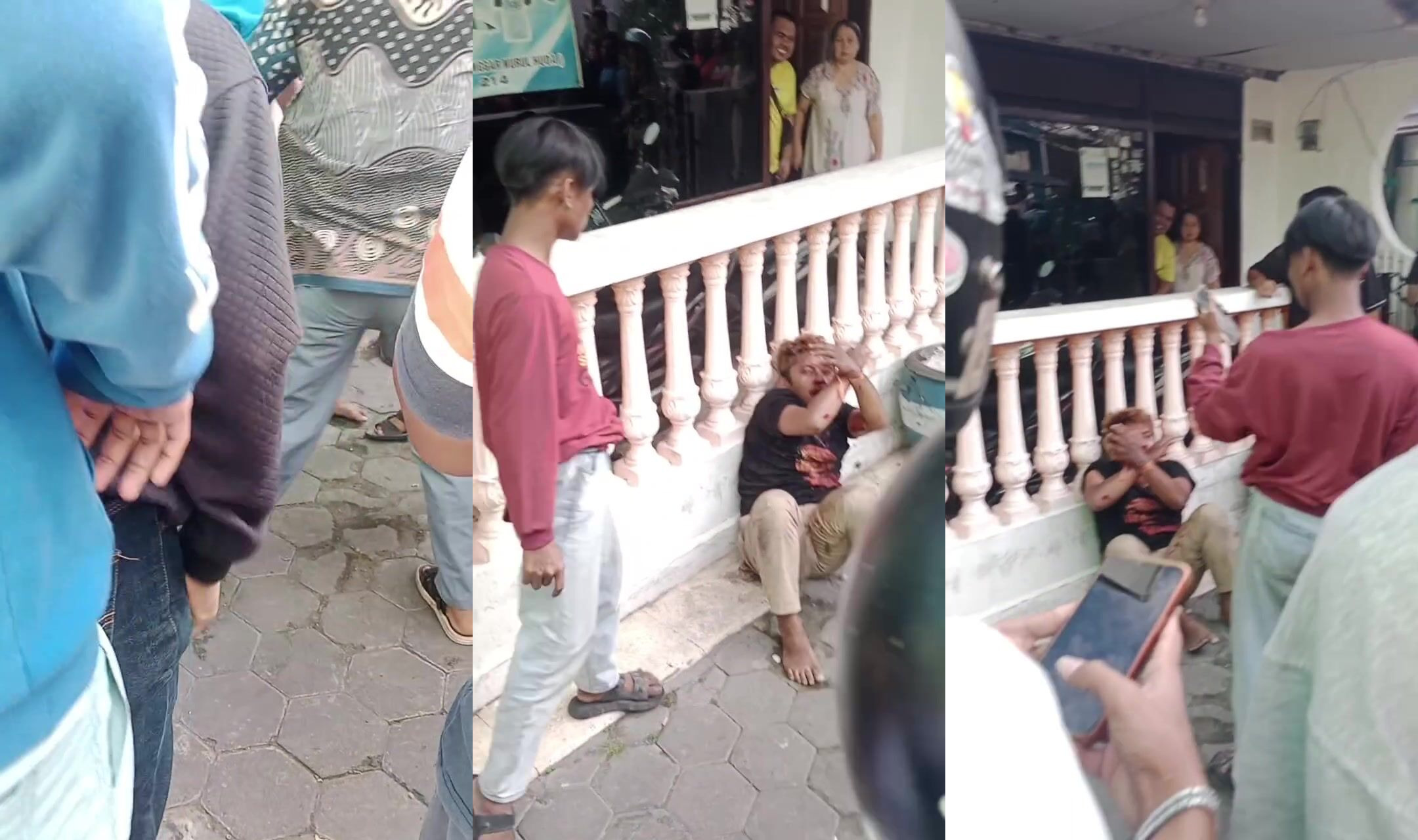 Thief Beat And Hit In The Head With A Rock