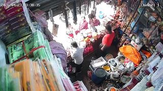 Microbus Crashes Into Shop in Machapokhari, Injuring Five Including Customers