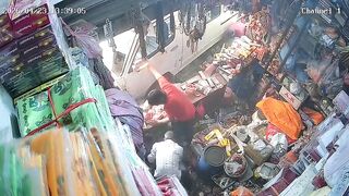 Microbus Crashes Into Shop in Machapokhari, Injuring Five Including Customers