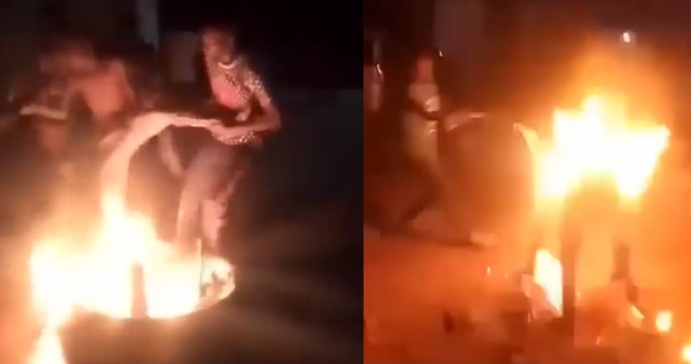 Mob in Kinshasa's Tshangu District Burns Alleged Kuluna Gang Member Alive with Gasoli