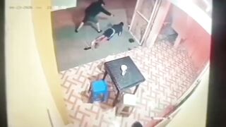 Cold-Blooded Execution: Hooded Hitman Shoots Man Waiting for Sushi Order