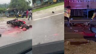 Man ran over in moto accident