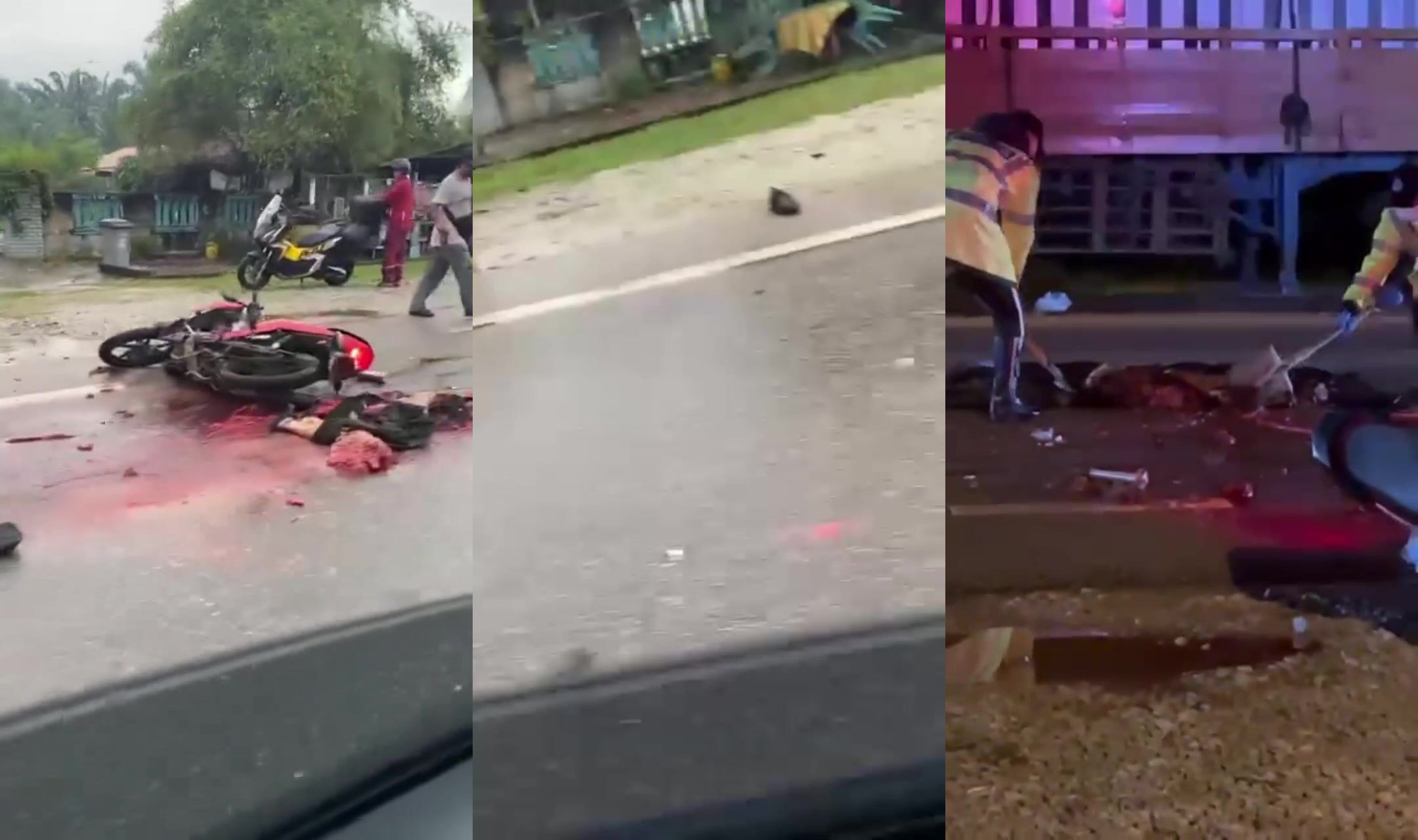 Man ran over in moto accident