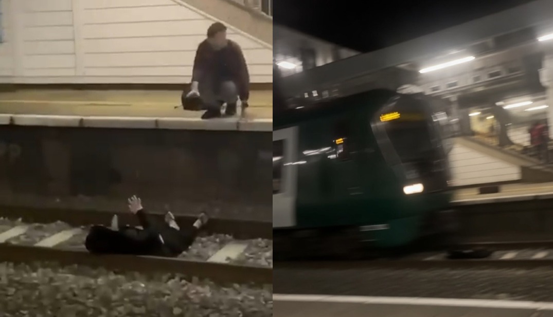 Dude Lies on Train Tracks & Dies After Being Hit at Full Speed at Harrow Station