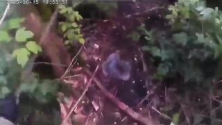 A Russian motorcyclist was blown up with a grenade.