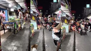 Bitch goes insane and gets hit with moped