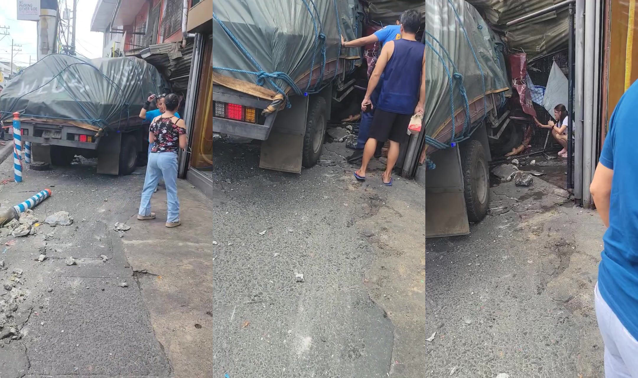 Truck rams into shop killing one man