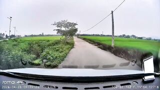 Dashcam Captures Elderly Man on Scooter Brutally Hit and Launched Meters Away