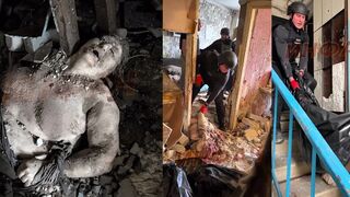 Ukraine - Woman's body torn to pieces in her apartment