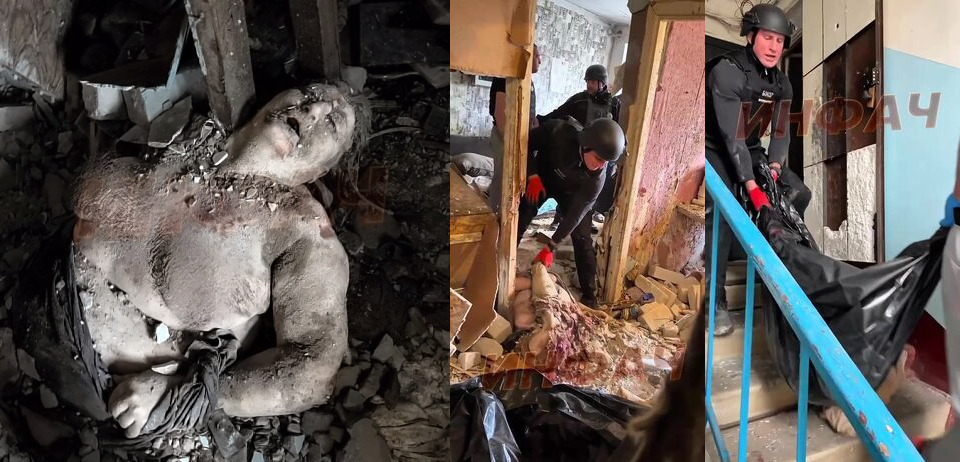 Ukraine - Woman's body torn to pieces in her apartment