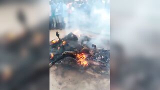 Three Burned Alive For Killing Traditional Ruler, Stealing His Motorcycle